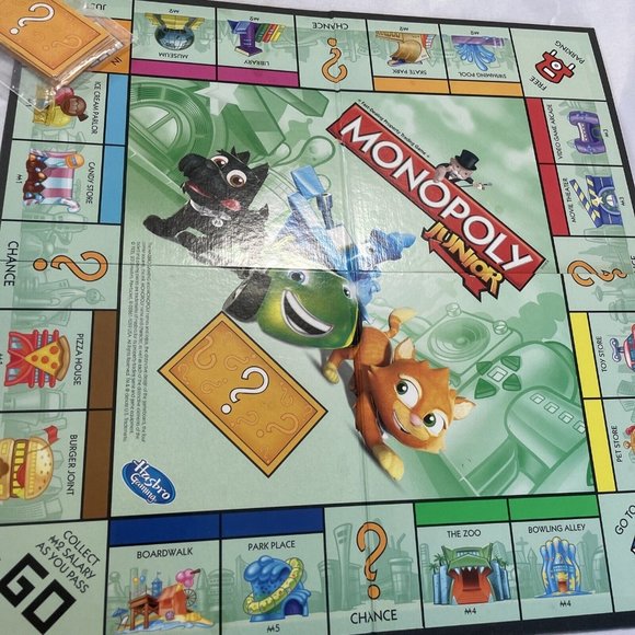 Board Game Monopoly Junior Ages 5+ 2-4 Players Fast Dealing Game Complete - Picture 7 of 12